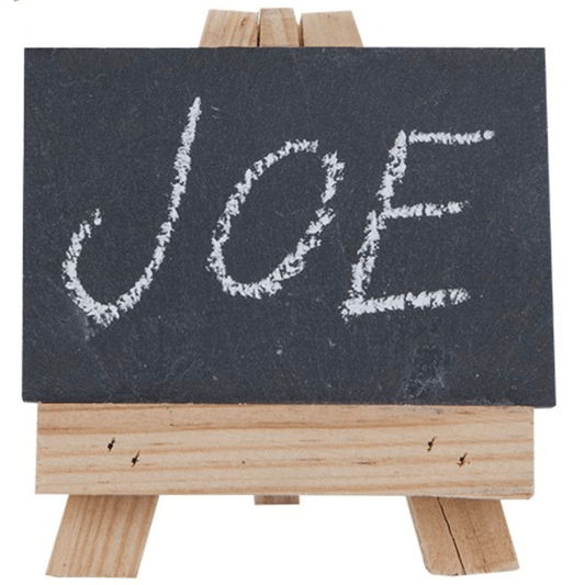 Mini Wooden Easel & Slate - Place Setting - Set of 4 5037241264019 Bargainia