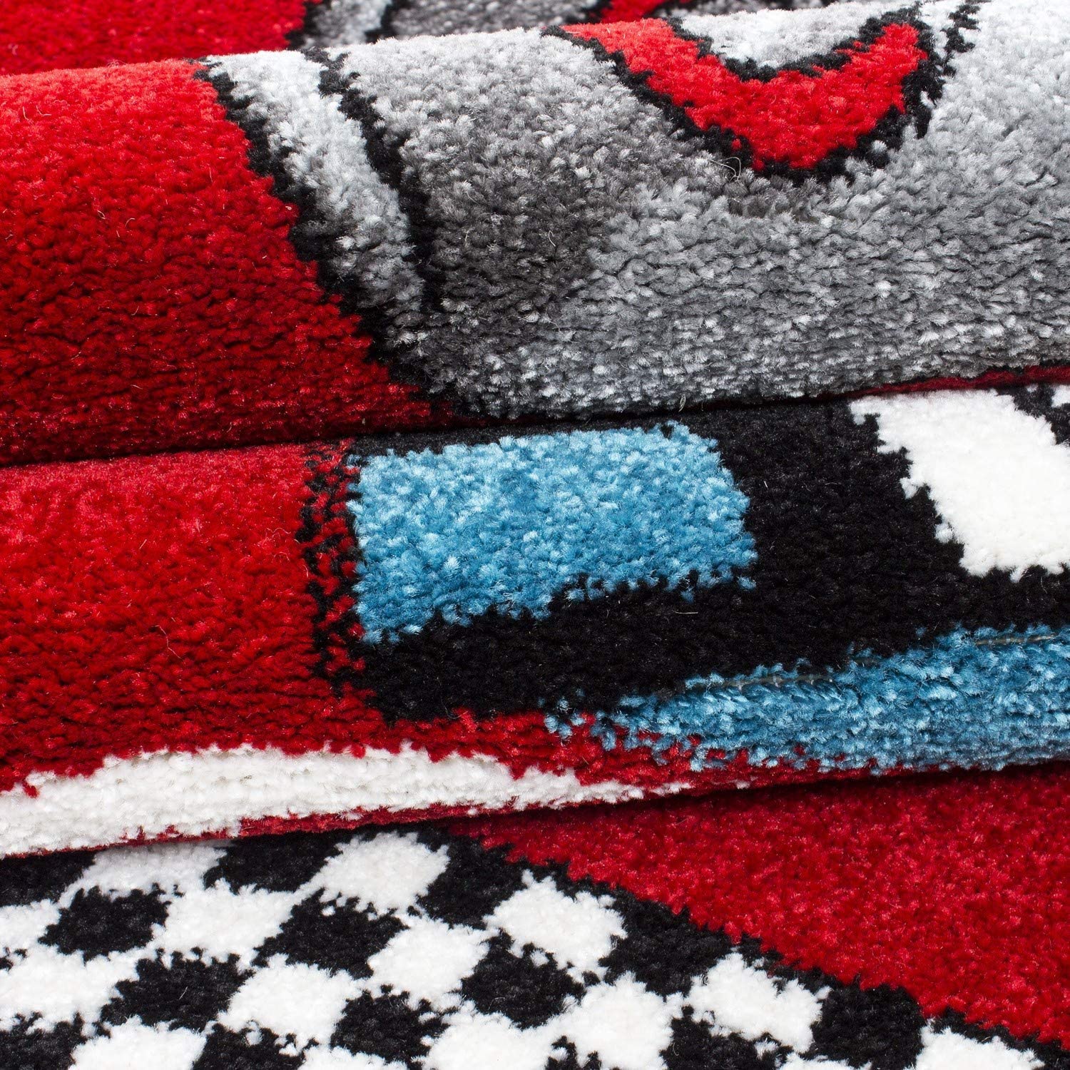 Red Racing Car Rug | Kids Bedroom Rug | bargainia.com-Bargainia.com