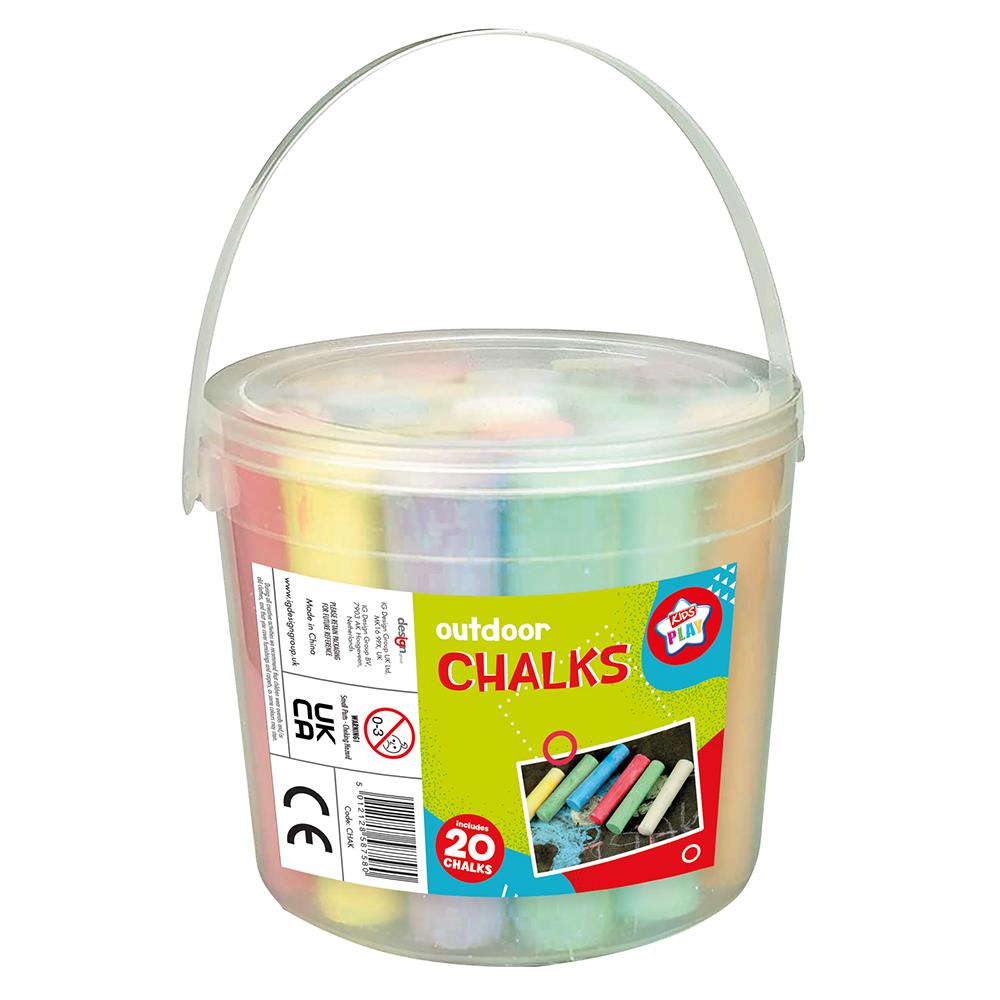 Pavement Chalks - 20 Pcs | bargainia.com-5012128587580-Bargainia.com