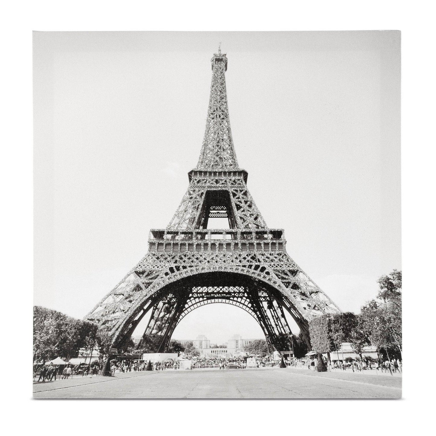 Paris Glitter Art Print Canvas - 40 x 40cm-8713283610034-Bargainia.com