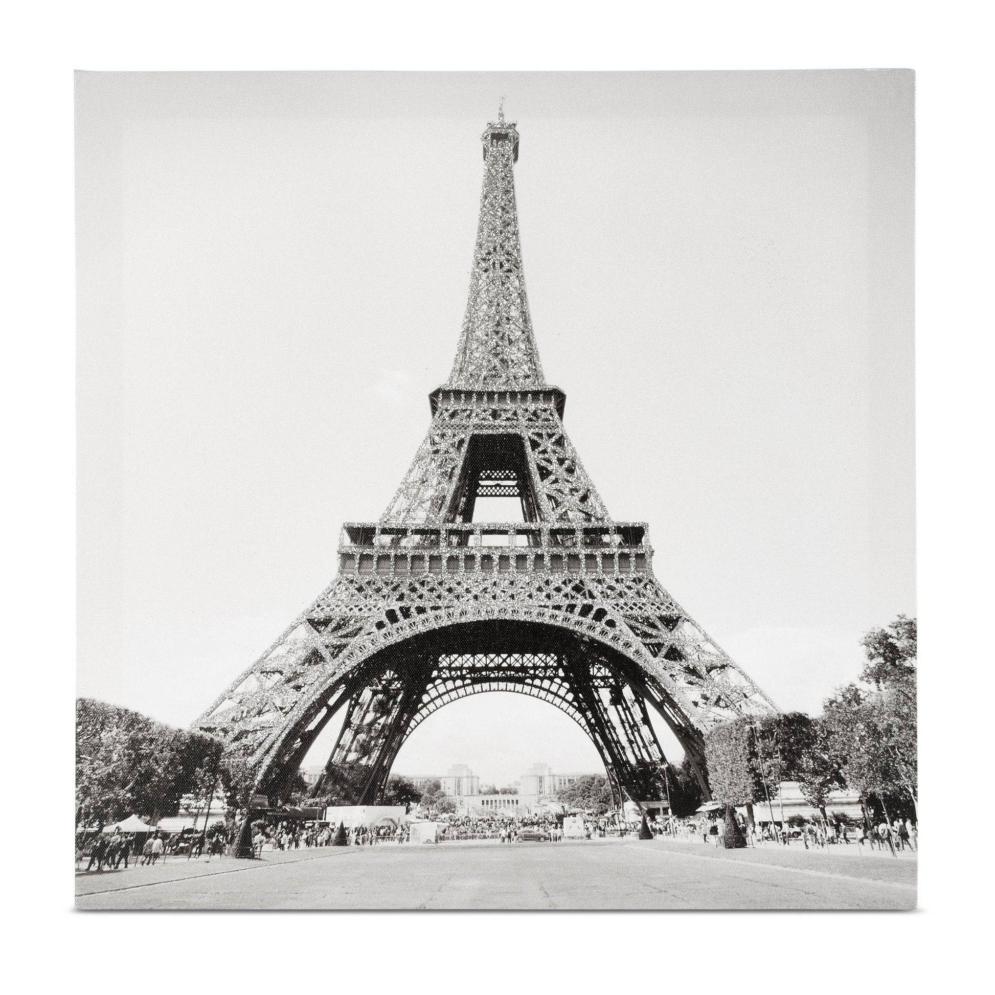 Paris Glitter Art Print Canvas - 40 x 40cm-8713283610034-Bargainia.com