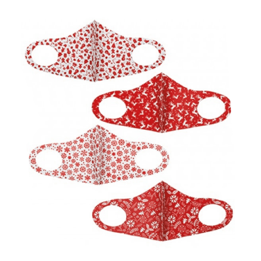 Reusable Unisex Christmas Spandex Face Mask - Assorted Designs - Pack of 1-5050565519498-Bargainia.com
