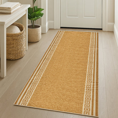 Stair Runner Non-Slip Kitchen Mat - Luna Beige Stair Runner Rug Masters