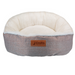 Super Soft Comfort Calming Donut Dog Cat Taupe Grey Bed 60cm-Bargainia.com