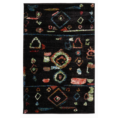 Black Abstract Rug | Rug Masters | Free UK Delivery