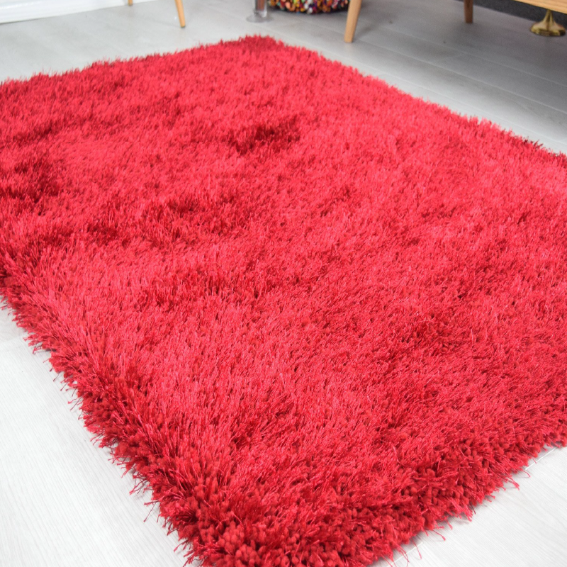 Red Shaggy Rug | Rug Masters | Range Of Sizes Available