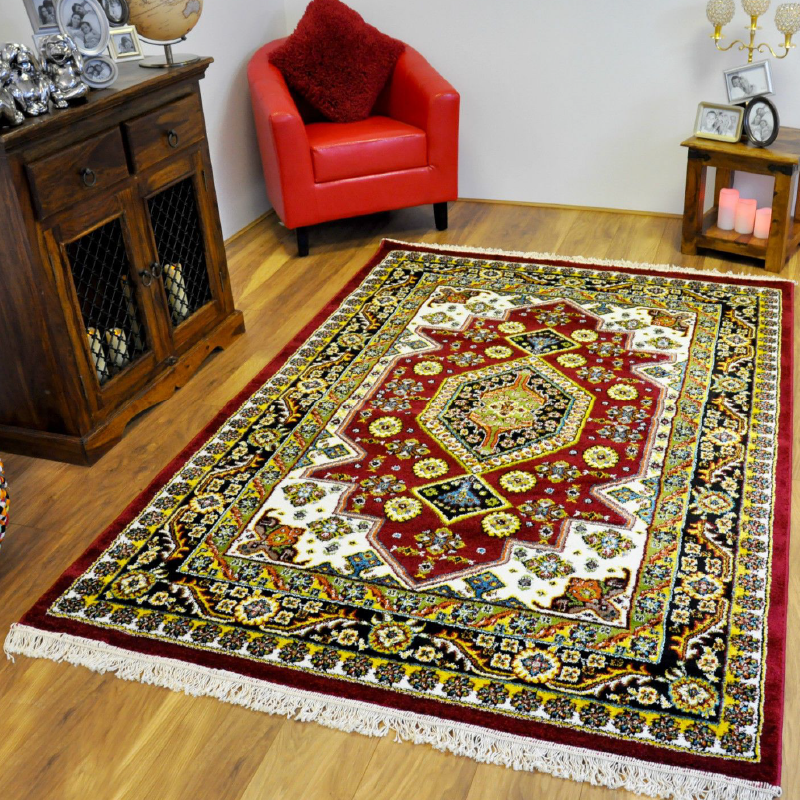 Persian Style Rugs Vesal Red Traditional Rug