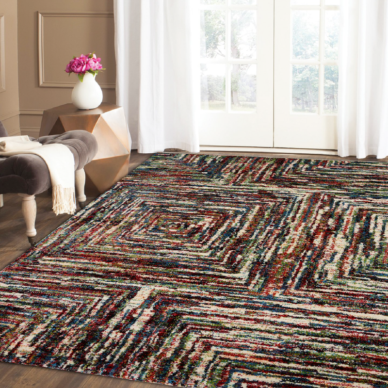 Multicoloured Abstract Rug | Rug Masters | Free UK Delivery