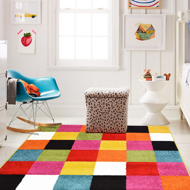 Checked Rug | Rug Masters | Free UK Delivery