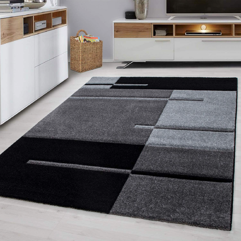 Grey Abstract Rug | Rug Masters | Free UK Delivery 