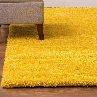 Mustard Shaggy Rug | Rug Masters | Free UK Delivery