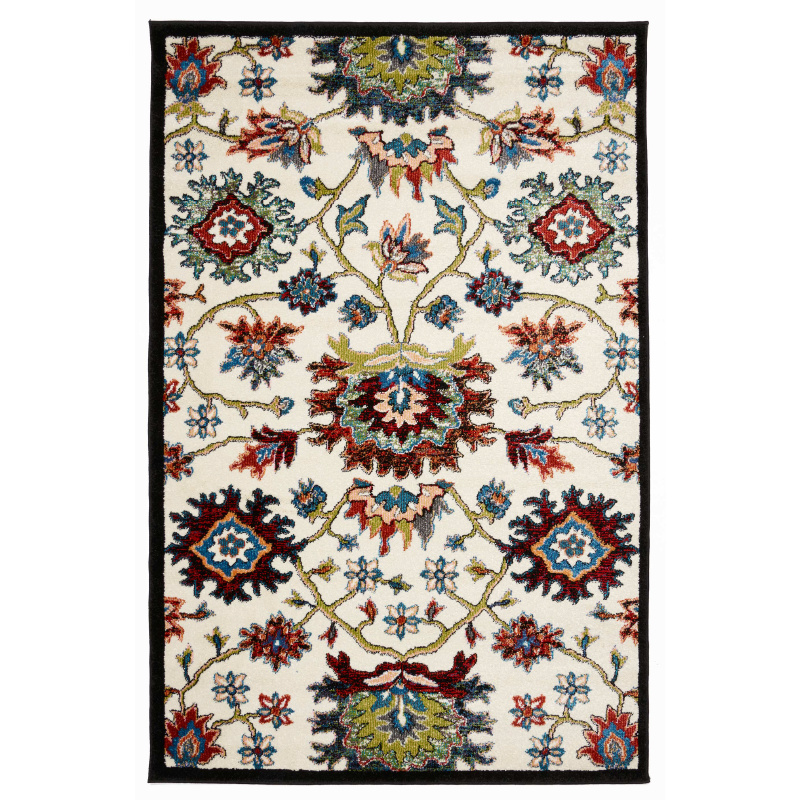 Cream Floral Rug | Rug Masters | Free UK Delivery