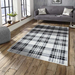 Grey Checked Rug | Rug Masters | Various Sizes Available