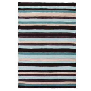 Blue Striped Rug | Rug Masters | Free UK Delivery