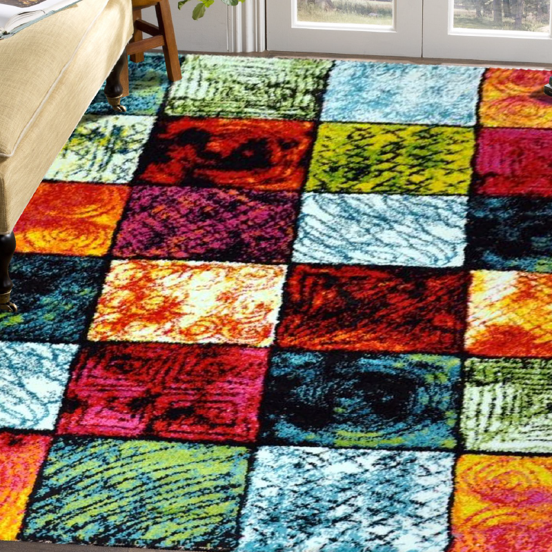 Checked Rug | Rug Masters | Free UK Delivery