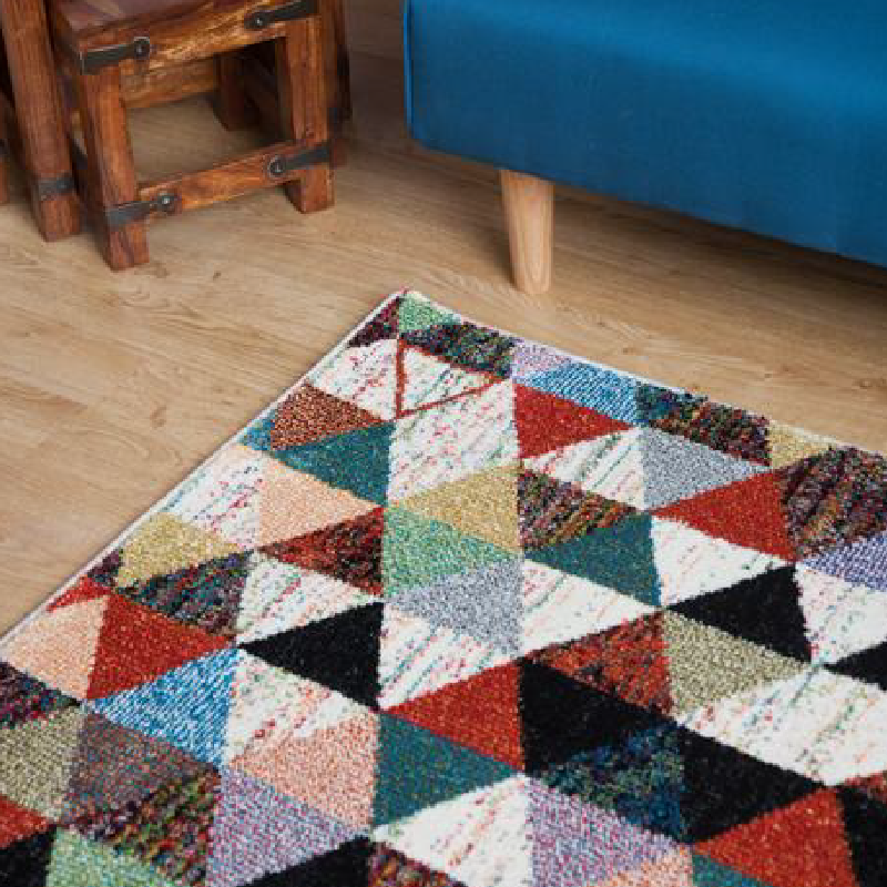 Multicoloured Geometric Rug | Rug Masters | Free UK Delivery