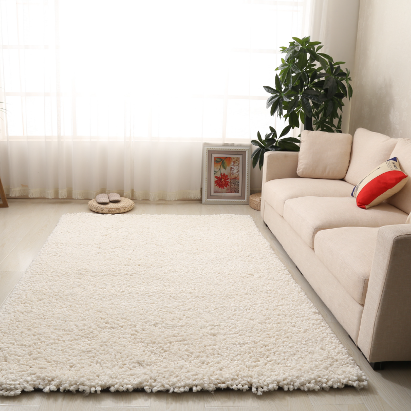 Ivory Shaggy Rug | Rug Masters | Free UK Delivery