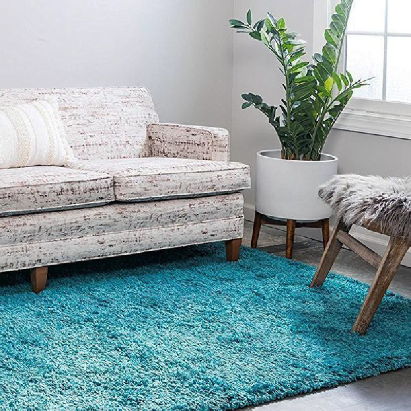Teal Shaggy Rug | Rug Masters | Free UK Delivery