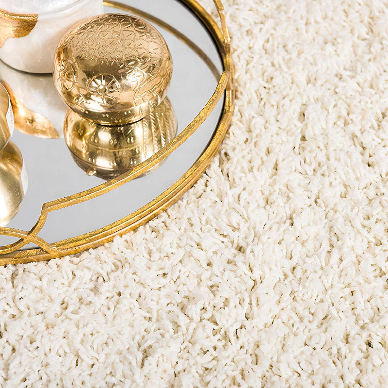 Cream Shaggy Rug | Rug Masters | Size Range Available 