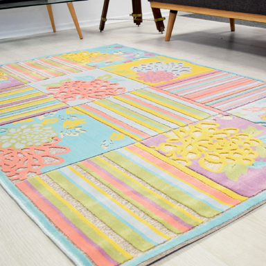 Patchwork Rug | Rug Masters | Range of Sizes Available 