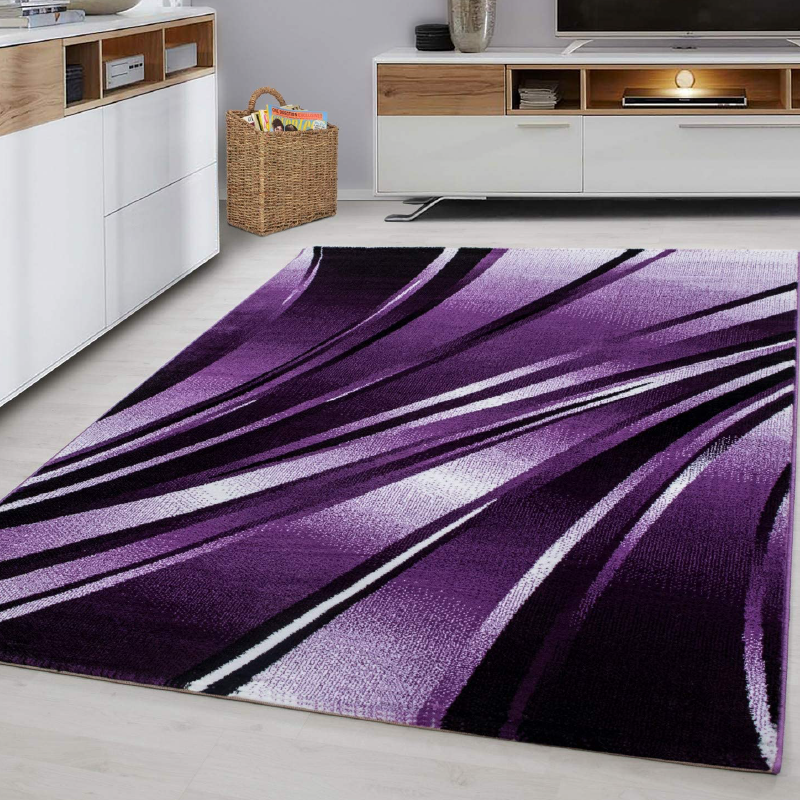 Purple Abstract Rug | Rug Masters | Free UK Delivery
