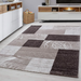 Brown Checked Rug | Rug Masters | Free UK Delivery