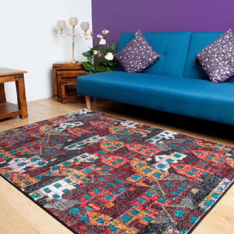 Multicoloured Abstract Rug | Rug Masters | Free UK Delivery