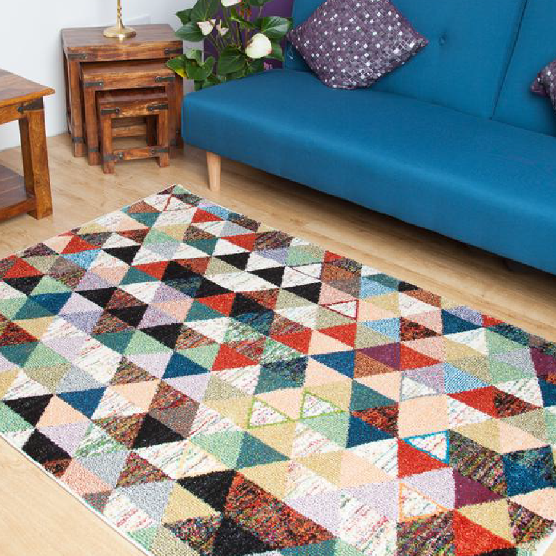 Multicoloured Geometric Rug | Rug Masters | Free UK Delivery