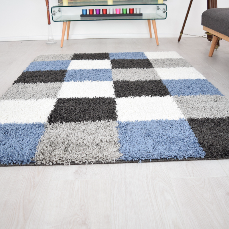 Navy Shaggy Rug | Rug Masters | Free UK Delivery