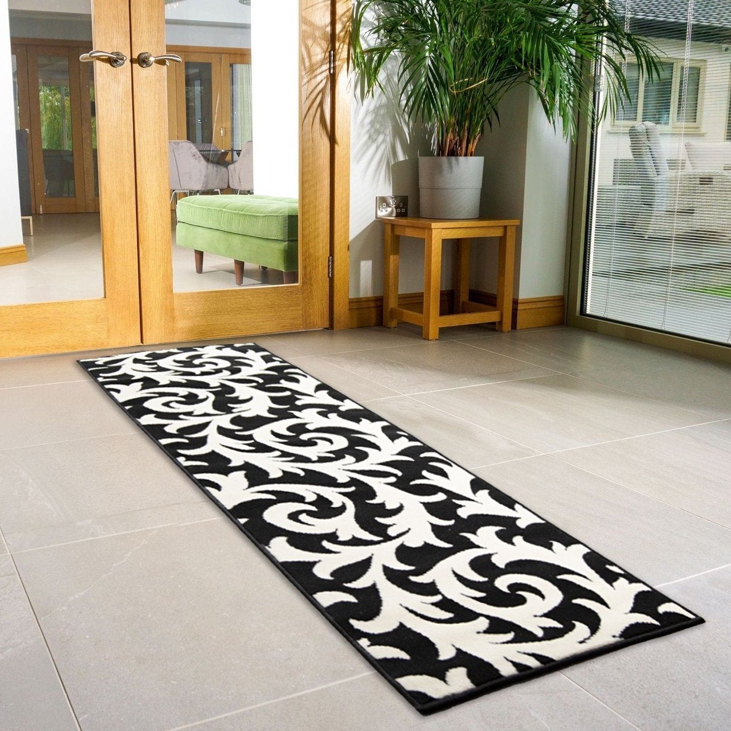 Black And White Runner | Rug Masters | Free UK Delivery