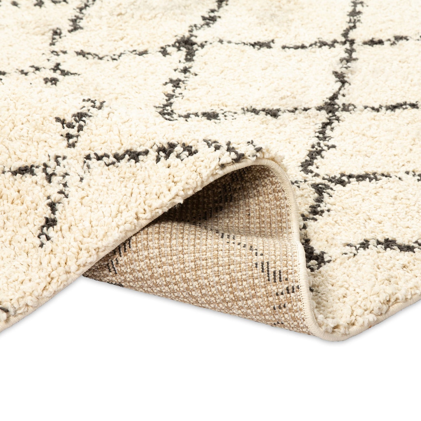 Cream Diamond Boho Rug - Michigan