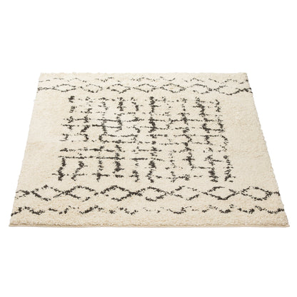 Cream Criss Cross Boho Rug - Michigan