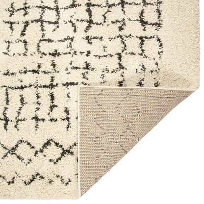 Cream Criss Cross Boho Rug - Michigan