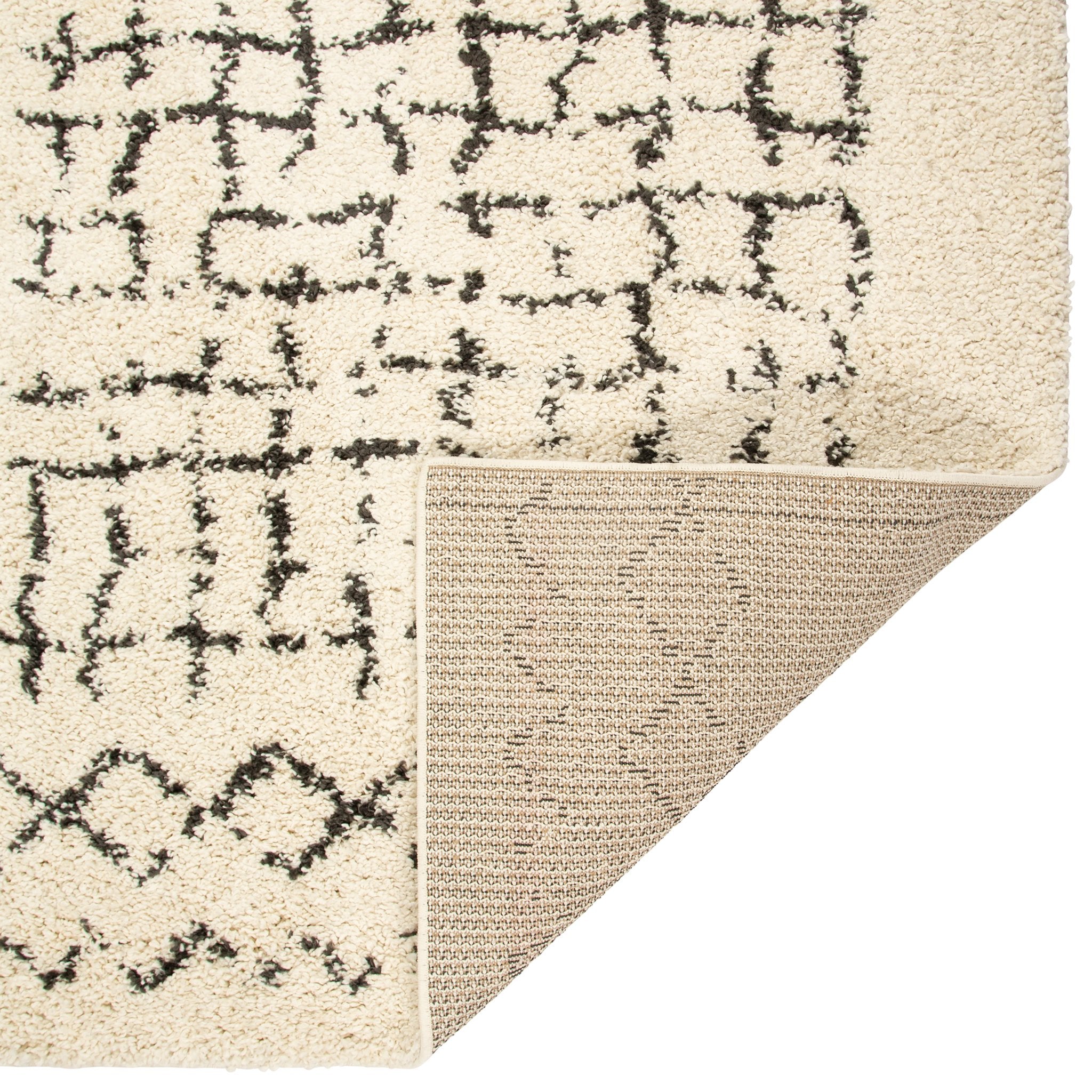 Cream Criss Cross Boho Rug - Michigan