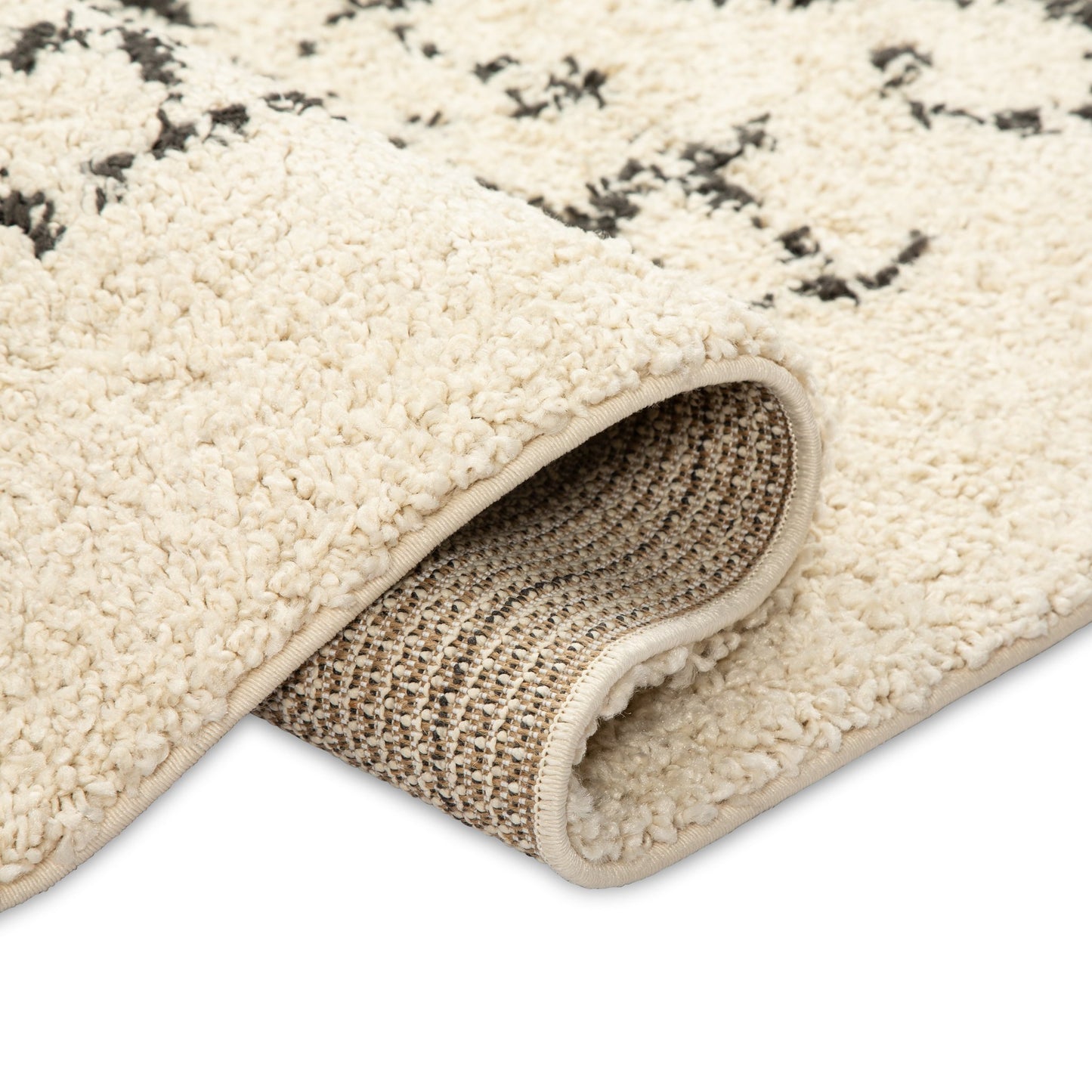 Cream Criss Cross Boho Rug - Michigan