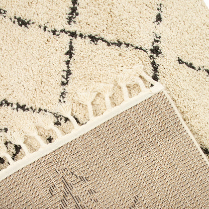 Cream Native Boho Rug - Michigan