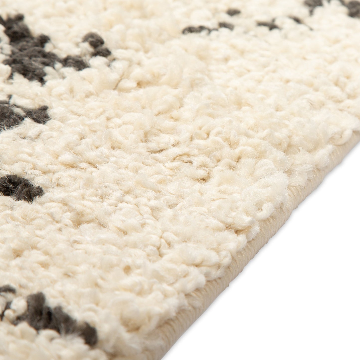 Cream Abstract Diamond Boho Rug - Michigan