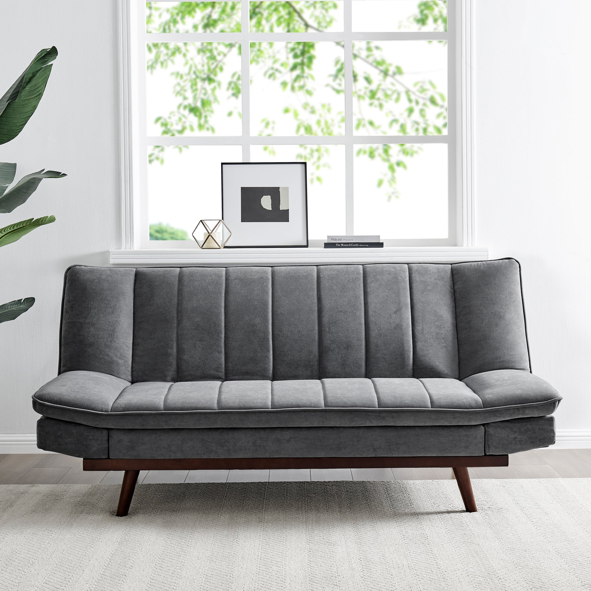 Mondaine Velvet Sofa Bed - Grey