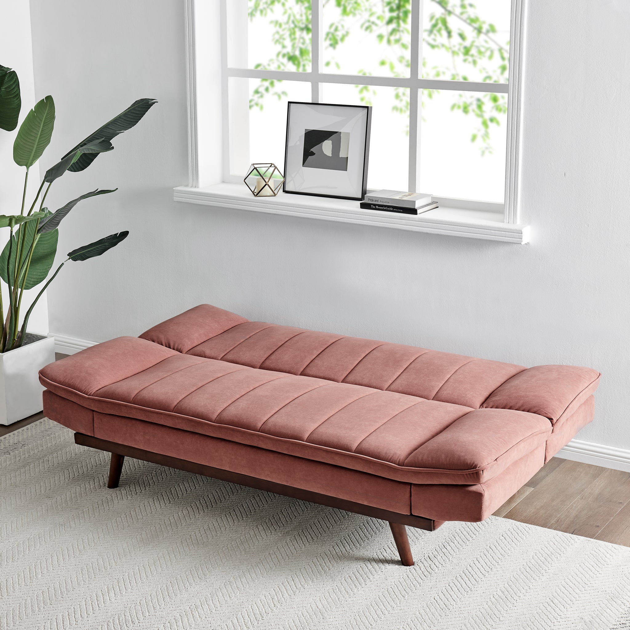 Mondaine Velvet Sofa Bed - Rose Gold