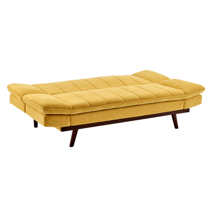 Mondaine Velvet Sofa Bed - Yellow