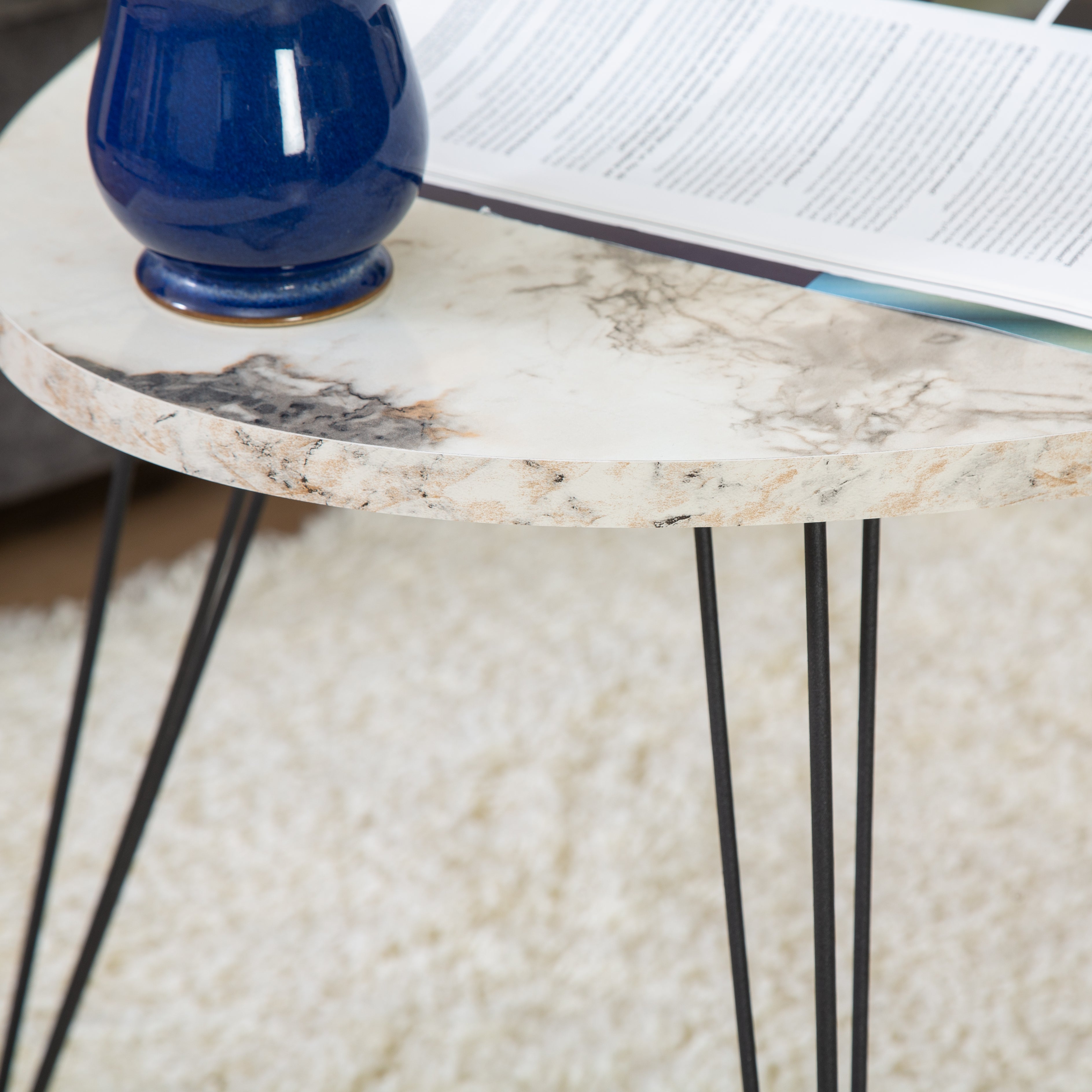 Gray oval coffee table discount