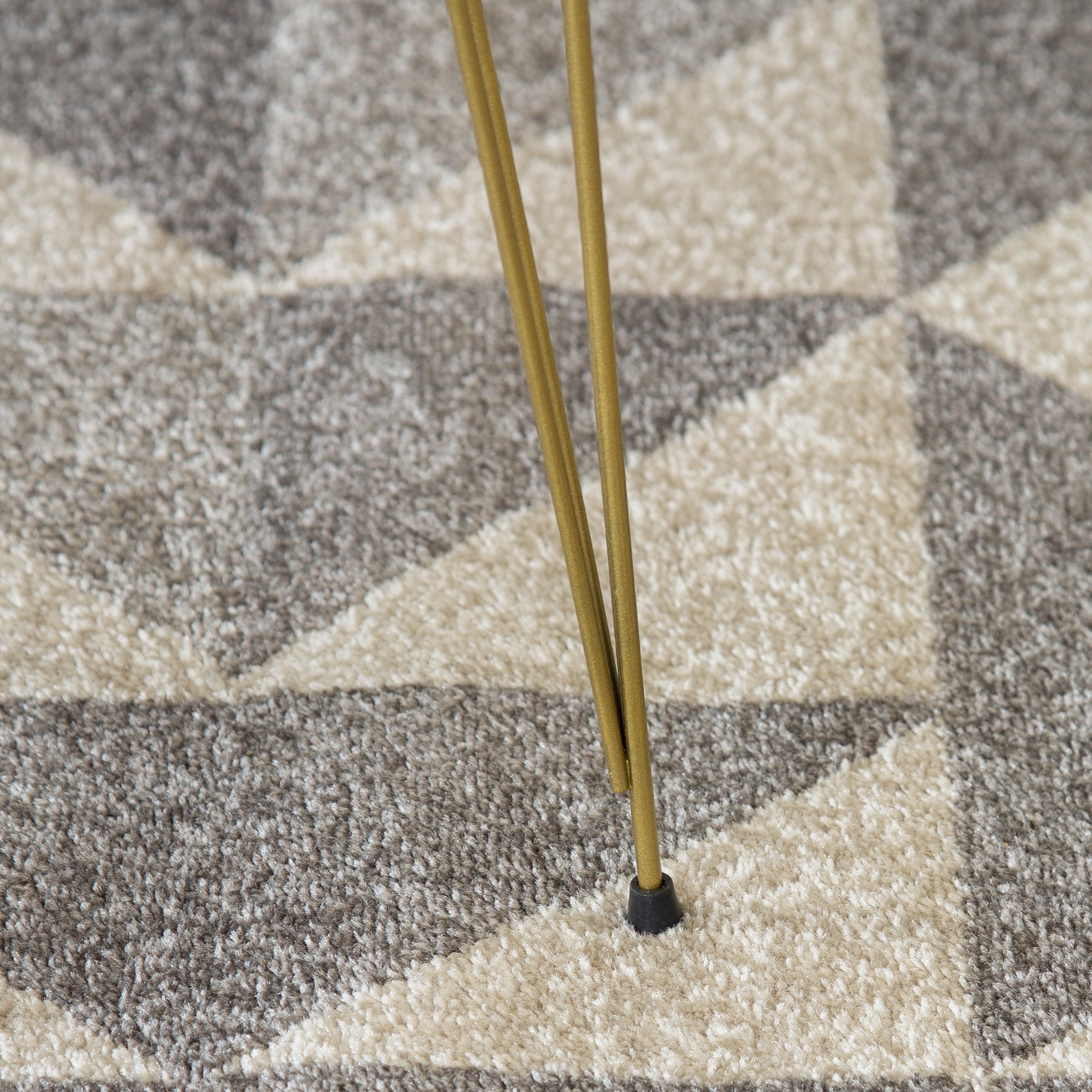 Tigris Set of 3 Round Side Tables - White & Gold Marble