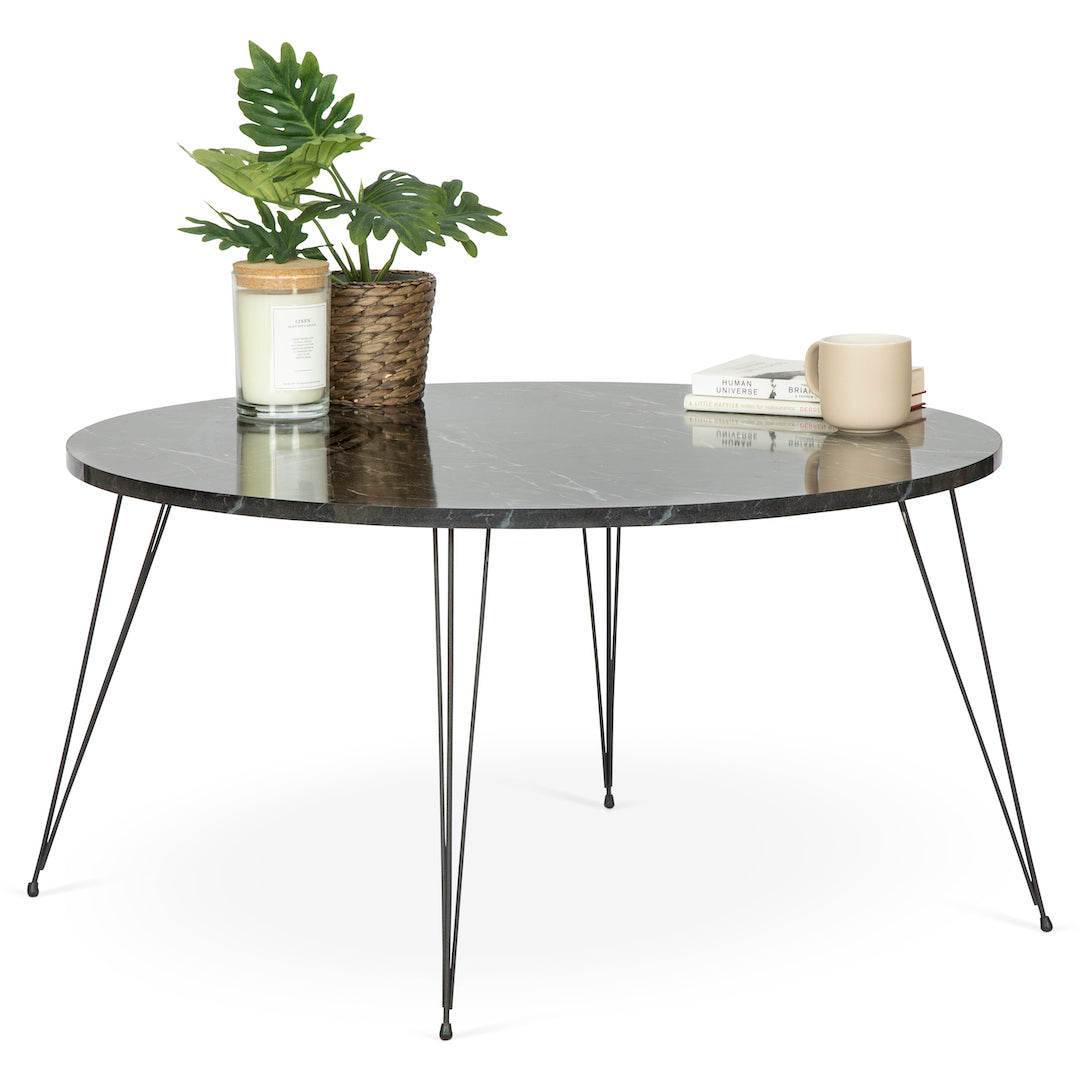 Terek Road Coffee Table - Black Marble