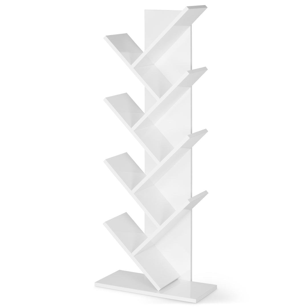 Criss Cross Tree Bookshelf - White
