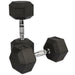 Rubber Hex Dumbbells - 2 x 15kg Bravich LTD.