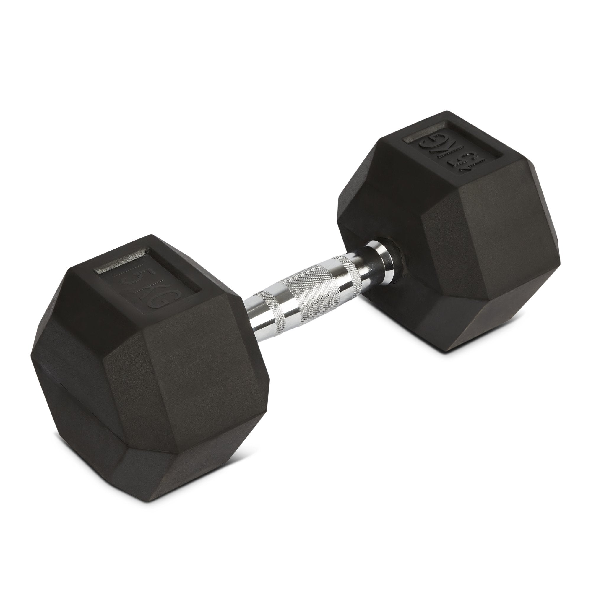Rubber Hex Dumbbells - 2 x 15kg Bravich LTD.
