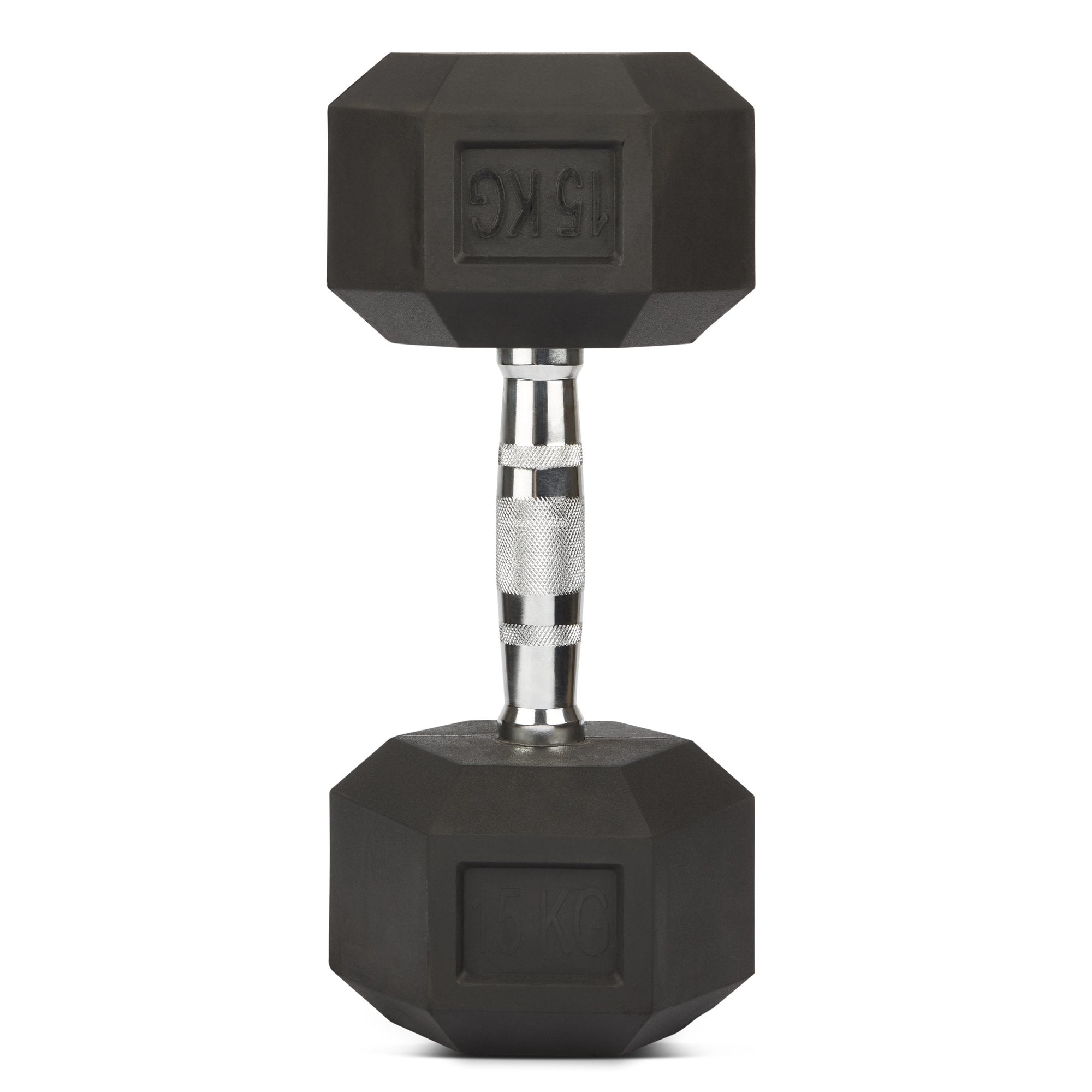 Rubber Hex Dumbbells - 2 x 15kg Bravich LTD.