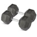 Rubber Hex Dumbbells - 2 x 25kg Bravich LTD.