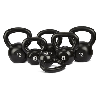 Black Cast Iron Kettlebell - 8kg Bravich LTD.