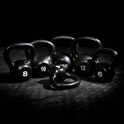 Black Cast Iron Kettlebell - 8kg Bravich LTD.